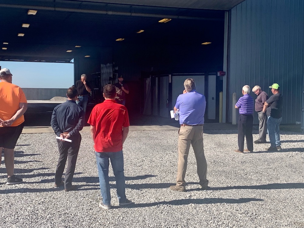 Attendees at the first of two Indiana Rural Energy Tours in July 2022. 